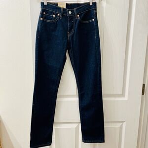 Levi's 511 Slim Fit Men's 28x30 Dark Hollow Blue Denim Jeans Stretch fits 29x30